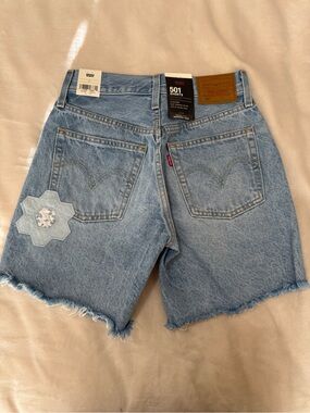 Levis 501 Floral Shorts